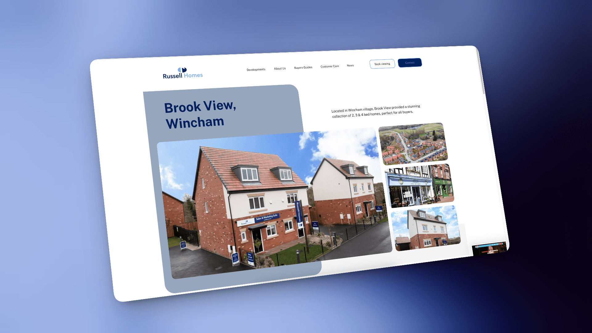 Russell Homes Website preview